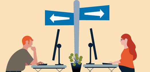 Illustration representing unconscious bias