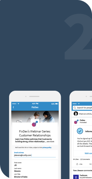 Rendering of a form being filled on mobile