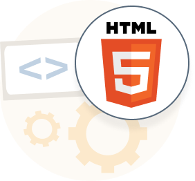 Illustration representing HTML