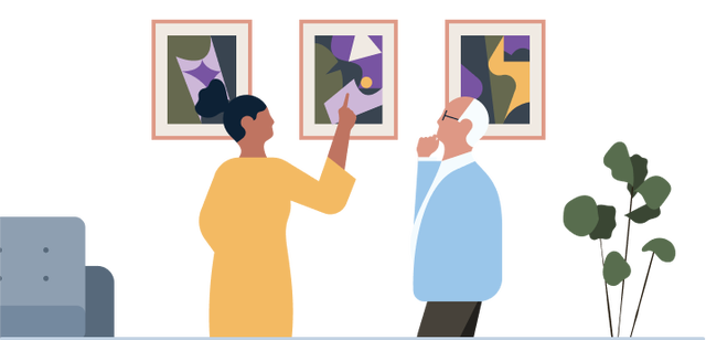 Illustration representing decision making