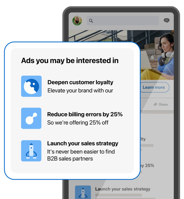Digital ad recommendations on mobile interface