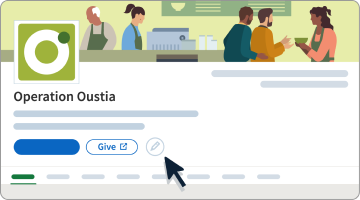 Illustration of LinkedIn interface for adding a CTA