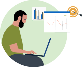 Illustration representing L&D success metrics