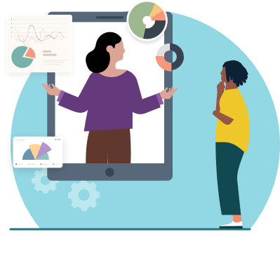Illustration representing personalization
