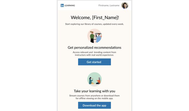 New curated content email