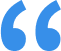 Blue quotation mark icon