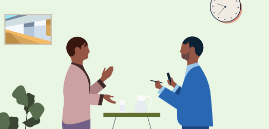 Illustration representing communicating with confidence