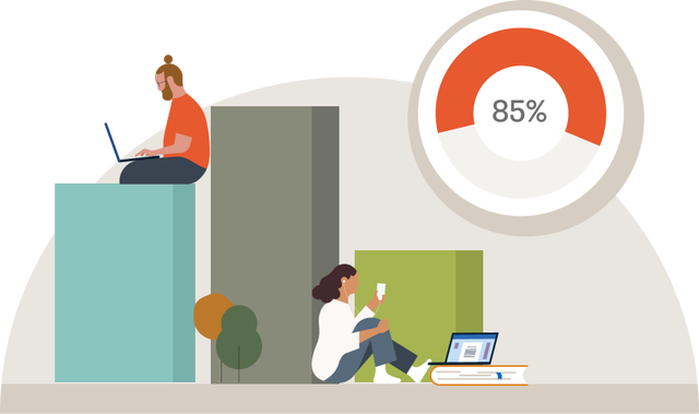 Illustration representing company specific skill development