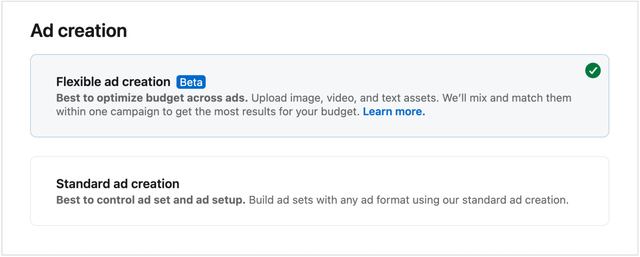 flexible as creation UI