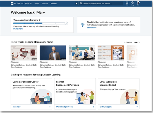 View of new interface